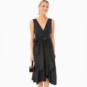 NWT Rebecca Taylor Sleeveless black taffeta dress